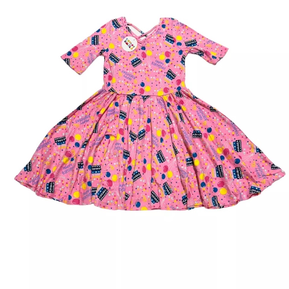 Dot Dot Smile Happy Birthday Ballerina Dress